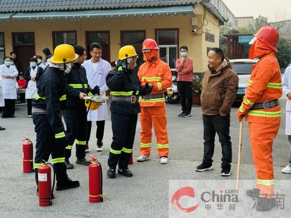 驻马店开发区关王庙卫生院开展灭火和应急疏散演练